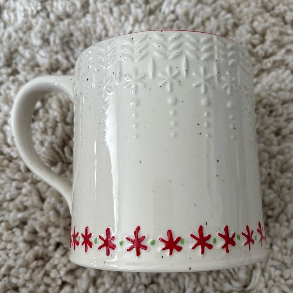 Anthropologie Winter Mitten A Initial Large Mug - Picture 3 of 6